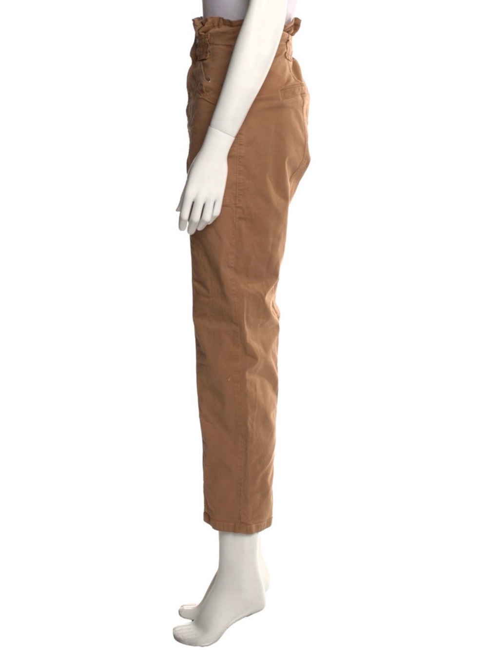 Veronica Beard High-Rise straight leg brown/ tan jeans trousers size M/29 - Picture 2 of 3